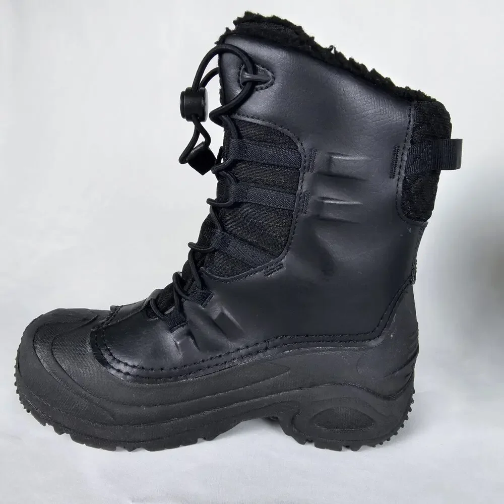 Columbia Bugaboot Celsius Kids Boots Size 5, 1945701010 Black
